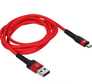 Кабель TFN micro-USB - USB, нейлон, 1.2 метра, красный (TFN-C-ENV-MIC1MRD) 