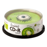 Диск CD-R Smartbuy 700 Mb, 52x, Fresh-Kiwifruit CB-25 (BOX25)