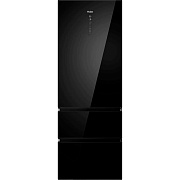 Холодильник многодверный Haier A4F745CGBGRU1 (Объем - 463 л / Высота - 200,6 см / Ширина - 70 см /  A++ / Чёрное стекло / Wi-Fi (Evo) / No Frost)