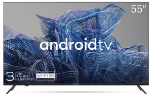 Телевизор KIVI 55U740NB 4K UHD ANDROID SMART TV телевизор kivi 50u740nb 4k uhd android smart tv