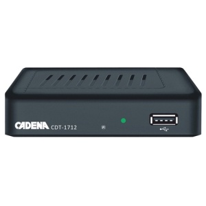 Приемник цифровой эфирный DVB-T2 Cadena CDT-1712 пульт ду для goldmaster t 303sd