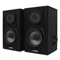 Колонки 2.0 SVEN SPS-575 / 6W / Питание - USB / чёрный / Корпус - дерево (MDF)