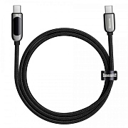 Кабель Baseus Display Series Type-C - Type-C, 1м, (100W), Черный