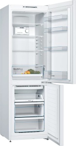 Холодильник Bosch KGN36NWEA (Serie2 / Объем - 305 л / Высота - 186см / A++ / Белый / NoFrost) холодильник bosch ksv36viep serie4 объем 346 л высота 186см a серебро статическая система однодверный