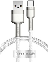 Кабель Baseus Cafule Series Type-C - USB, 1м, (66W), Белый