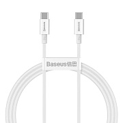 Кабель Baseus Superior Series Type-C - Type-C, 1м, (100W), Белый