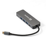 Док-станция 5-в-1 ExeGate DUB-31C/PD/H (кабель-адаптер USB Type-C --> 3xUSB3.0 + PD 60W + HDMI 4K@30Hz   Док-станция 5-в-1 ExeGate DUB-31C/PD/H (кабель-адаптер USB Type-C --> 3xUSB3.0 + PD 60W + HDMI 4K@30Hz