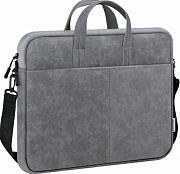Сумкa для ноутбука 15"-16" Defender Solid, кожа, серый