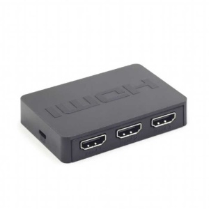 Переключатель HDMI интерфейса GEMBIRD (DSW-HDMI-34) 3 порта, HDMI 1.4, разрешение до 4K x 2K, можно использовать как 25 метровый HDMI удлиннитель разветвитель hdmi интерфейса gembird dsp 2ph4 03 2 порта hdmi 1 4 разрешение до 4k