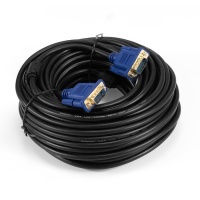 Кабель VGA Pro ExeGate EX-CC-PVGA-15M15M-30.0 (15M/15M, 30м, 2 фильтра, позолоченные контакты, экран)