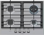 Поверхность газовая Bosch PCH6A5I90 (Serie6 / Нерж. сталь / чугун. решетки / 4 конфорки (1,75/1,0/1,75/3,5кВт) /FlameSelect/электроподжиг/ газконтр.)