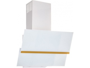 цена Вытяжка наклонная AKPO WK-4 Balance Gold 60 White (1100 м³/ч / 111 Вт / LED освещение 2x2 Вт / ширина - 60 см / белое стекло)
