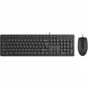 цена Комплект клавиатура+мышь проводная A4Tech KR-3330