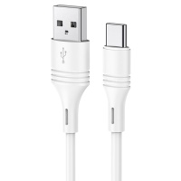 Кабель Borofone BX101 USB Type-C - USB (3A / 1 метр / белый)