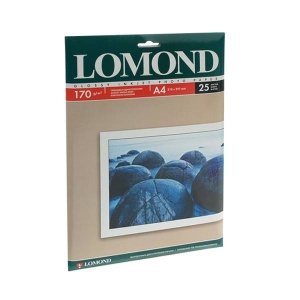 фотобумага lomond a4 230g m2 глянцевая 25 листов 102049 Бумага глянцевая A4 Lomond 170г/м2, 25лист. (0102143)