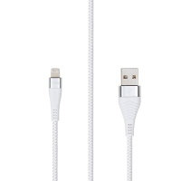 Кабель TFN FORZA Lightning - USB, 1 метр, белый (TFN-CFZLIGUSB1MWH) 