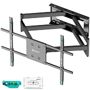 Кронштейн для ТВ ONKRON M8L чёрный, для 42"-110", наклон 15°, поворот 90°, нагрузка до 100 кг, расстояние до стены 103-1033 мм