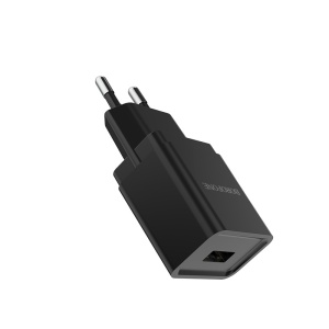 Сетевое зарядное устройство Borofone BA19A (1 USB/1A/черное) сетевой адаптер питания borofone ba19a nimble black зарядка 1а usb порт кабель microusb черный