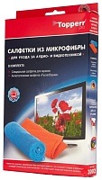 Салфетки из микрофибры Topperr 3002 2 шт   Салфетки из микрофибры Topperr 3002 2 шт