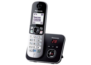 Телефон Panasonic KX-TG6821RUB радиотелефон panasonic kx tg6812rub доп трубка память на 120 номеров аон повтор спикерфон полифония черный