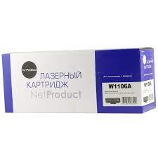 Картридж NetProduct (N-W1106A) для HP Laser 107a/107r/107w/MFP135a/135r/135w, 1K (без чипа) принтер hp laser 107a 4zb77a