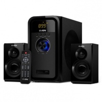 Колонки 2.1 SVEN MS-2051 */ 55W / USB+SD+FM / ПДУ / Bluetooth / дерево / black