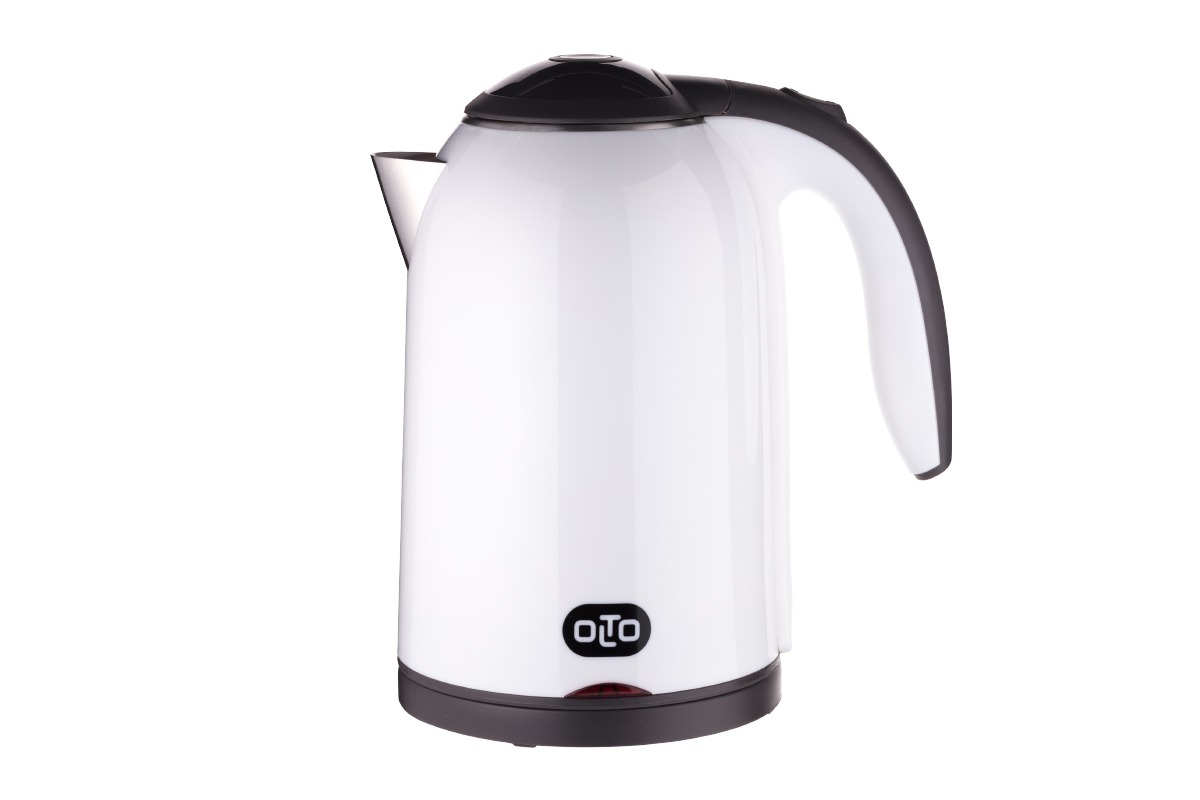 Чайник OLTO KE-1721 (2000Вт / 1,7л / Металл/Пластик / Белый)