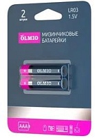 Батарейки BL2 Olmio AAA/LR03 BL2 Щелочные батарейки высокого качества BL2 (цена за 2 шт.)