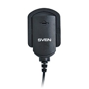 Микрофон SVEN MK-150 крепление на одежду и крепеж на столе или мониторе  Чёрный Микрофон SVEN MK-150 крепление на одежду и крепеж на столе или мониторе Чёрный