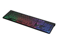 Клавиатура Oklick 490ML, LED, Slim, USB, 1.5м.