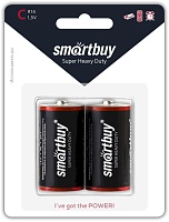 Батарейки BL2 Smartbuy R14/2B (12/192) (SBBZ-C02B) солевая (BL-2)