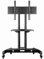 Мобильная стойка для ТВ ONKRON TS2551 чёрный, для 32"-55", нагрузка до 28 кг, регулировка высоты - 900 - 1500 мм