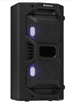 Беспроводная портативная колонка Defender Rage / 50W / USB  / Bluetooth  / LED подсветка / дисплей