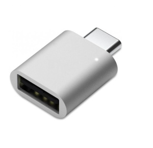Переходник USB Type-C - USB 3.0 KS-is (KS-388S), серебристый аккумулятор coeknn a1819 11 4 в для apple macbook pro 13 дюймов сенсорная панель a1706 конец 2016 mid 2017 emc 3071 emc 3163 mlh12ll a 4314 мач