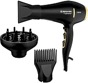 Фен Brayer BR3010 (полноразмерный / 2200 Вт / 3 режима / холодный воздух / шнур - 1.85 м / AC мотор / диффузор)