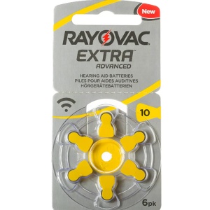 батарейка rayovac za 13 extra advenced bl6 za13ray для слуховых аппаратов Батарейка Rayovac ZA-10 EXTRA ADVENCED BL6 ZA10Ray для слуховых аппаратов