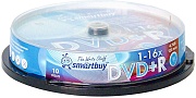 Диск DVD+R Smartbuy / 4,7Gb/120мин / 16X / CB-10 (BOX10)
