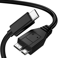 Кабель USB 3.0 Type C - micro USB Type B KS-is (KS-529-0.5), вилка-вилка, скорость передачи: до 10 Гбит/сек, черный, длина - 0.5 метра Чёрный