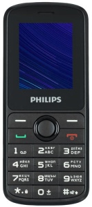 Телефон мобильный Philips E2101 Xenium, черный чехол mypads della frizione для philips xenium v387