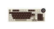 Беспроводная игровая клавиатура Royal Kludge RK N99, (Полноразмерная/Механическая/Кор.свитчи), Кремовая