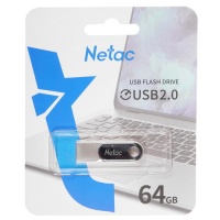 Память USB2.0 Flash Drive  64Gb Netac U278  [NT03U278N-064G-20PN] Чёрный