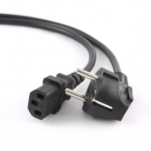 Кабель питания CEE 7/7 - IEC 320 C13 ExeGate PC-1,8S (Евровилка Schuko->C13, 3*0.5mm2, CCA, черный, 1.8м) кабель atcom audio 3 5мм 3м at6848