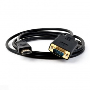 Кабель-переходник HDMI - VGA KS-is (KS-441), длина - 1.8 метра кабель переходник usb type c hdmi ks is ks 375 длина 2 метра