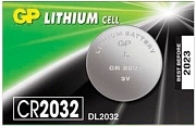 Батарейка BL1 GP Lithium (отрывной блок), CR2032, литиевая, 1 шт, блистер, CR2032-7C5/GP CR2032-2CR5 (цена за 1шт)