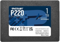 Жесткий диск SSD 1024GB Patriot  P220  R550/W500Mb/s  P220S1TB25 TBW 480TБ