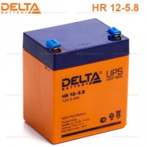 Батарея 12V/ 5,8Ah Delta HR12-5.8 клеммы F2 срок службы 8лет зажим акб 90 мм ооонпп орион черный 5147 1 уп