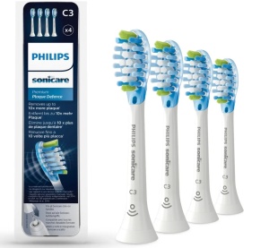 цена Насадка для зубных щеток Philips HX9044/17 Sonicare C3 Premium Plague Defense (4 шт)