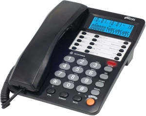 Телефон Ritmix RT-495 black проводной телефон ritmix rt 495 черный и серый
