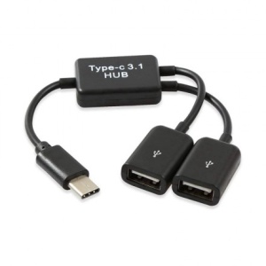 разъем micro usb для sony xperia s lt26i lt28i Переходник OTG USB Type-C - 2xUSB 2.0 KS-is (KS-813), вилка - розетка, cкорость передачи: до 480 Мб/сек