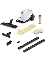 Пароочиститель Karcher SC3 EasyFix Белый (напольный/ 1900 Вт/ бак - 1000 мл, 40 г/мин/ 3.5 Бар)   Пароочиститель Karcher SC3 EasyFix Белый (напольный/ 1900 Вт/ бак - 1000 мл, 40 г/мин/ 3.5 Бар)